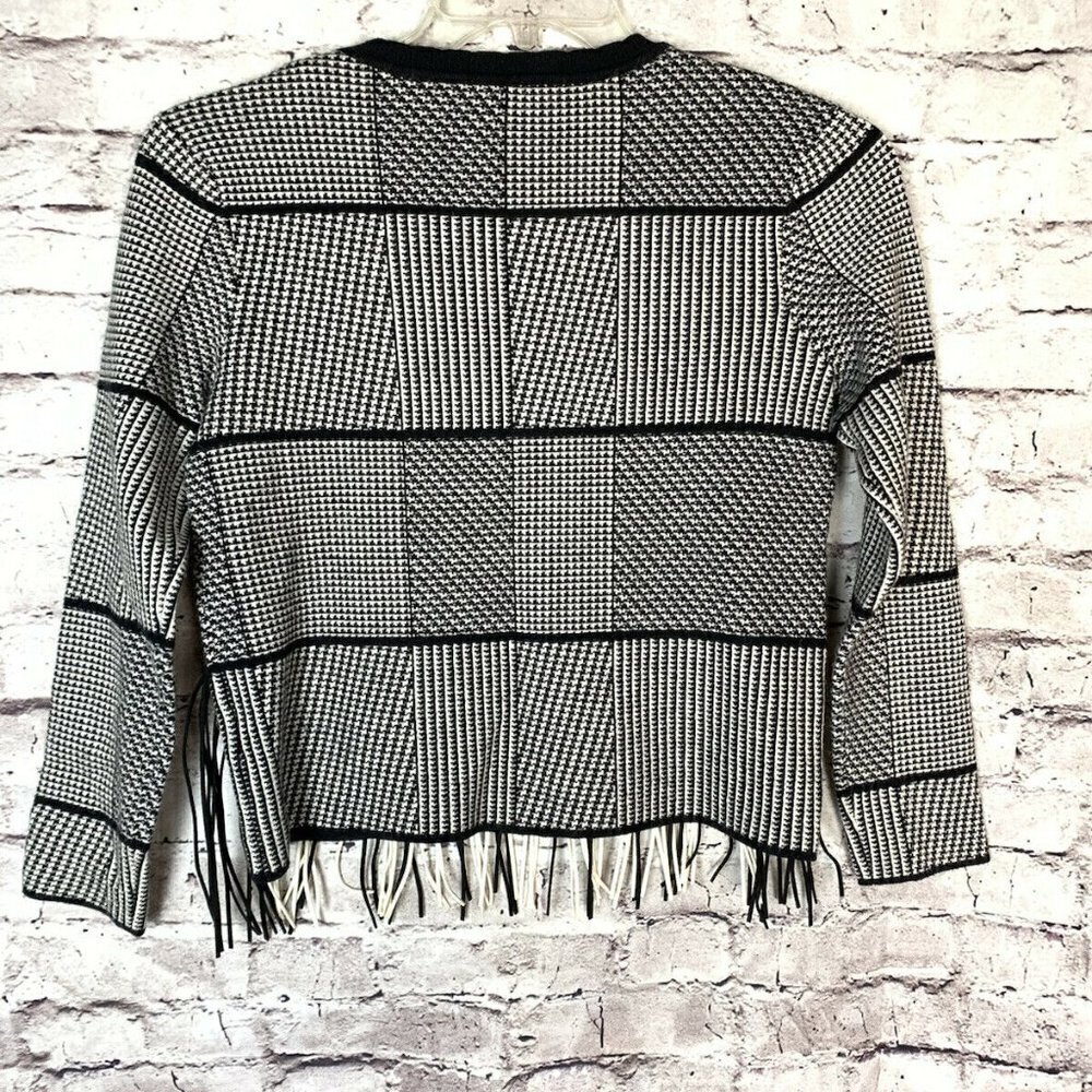 REVOLVE Endless Rose Houndstooth Fringe Sweater - Picture 4 of 12